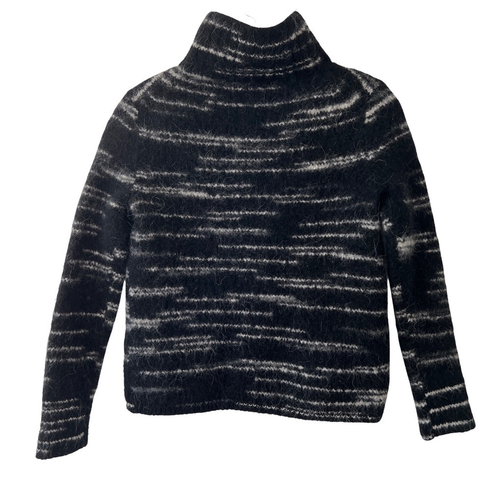 Banana Republic Spacedye Rib T Alpaca Wool Blend Pullover Turtleneck Sweater